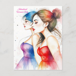 Carte Postale Journée internationale de la femme 8 mars