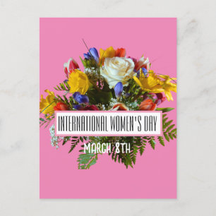 CARTE POSTALE JOURNÉE INTERNATIONALE DE LA FEMME 8 MARS