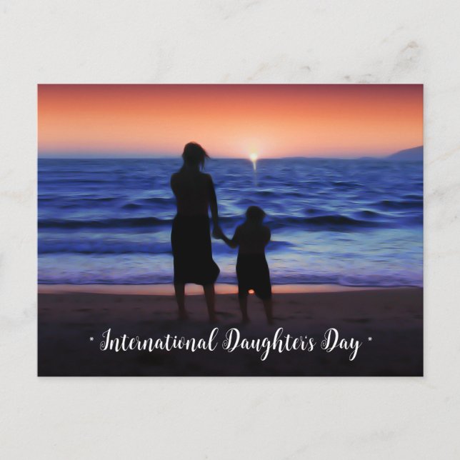 Carte Postale Journée internationale de la fille (Devant)