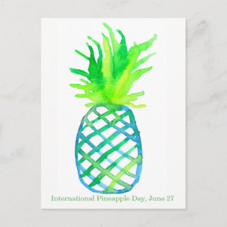 Carte Postale Journée internationale de l'ananas 27 juin