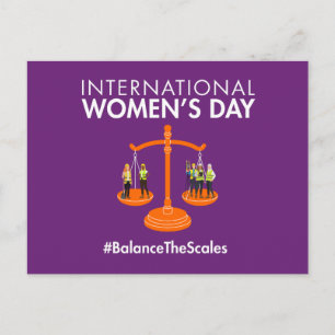 Carte Postale Journée internationale des femmes 2026 Équilibrer 