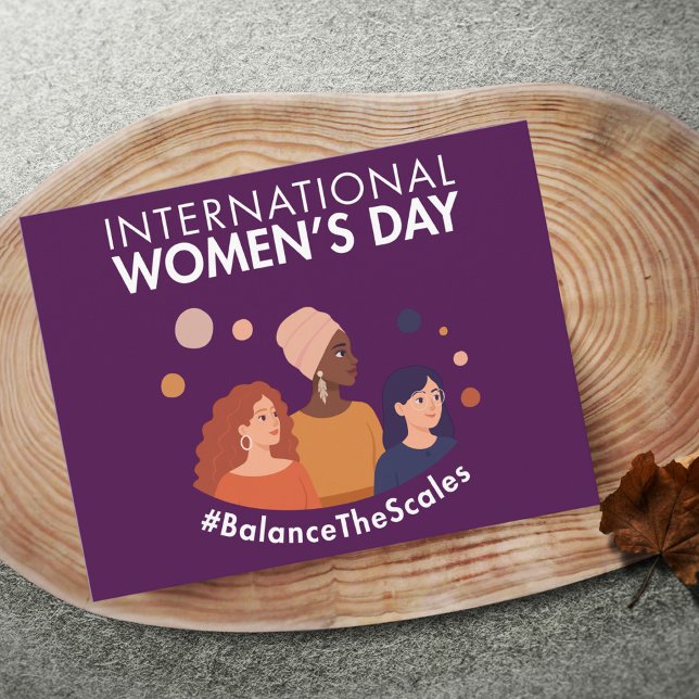 Carte Postale Journée internationale des femmes 2026 Équilibrer  (Créateur téléchargé)