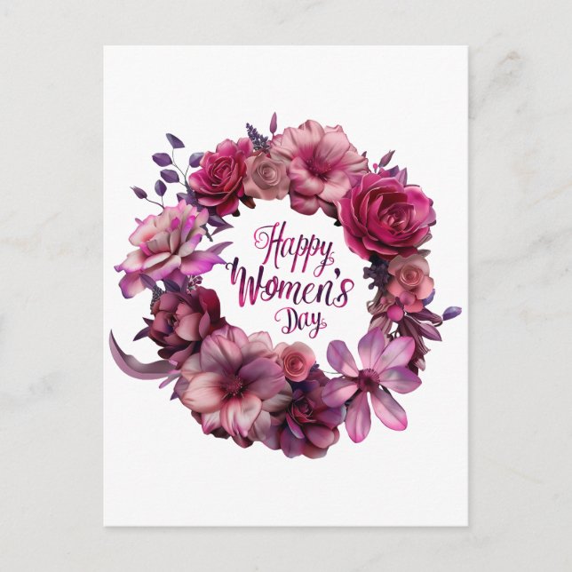 Carte Postale Journée internationale des femmes florales 2025 (Devant)