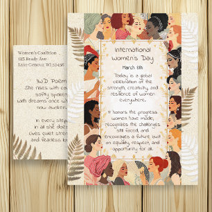 Carte Postale Journée internationale des femmes   Poème pour les