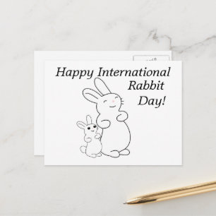 Carte Postale Journée internationale du lapin