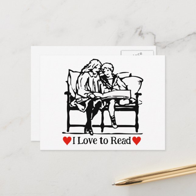 Carte Postale Journée internationale du livre pour enfants (Devant/Arrière en situation)