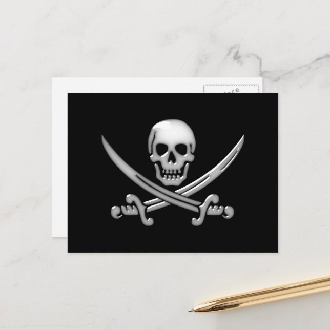 Carte Postale Journée internationale du parler pirate (Devant/Arrière en situation)