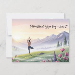 Carte Postale Journée internationale du yoga