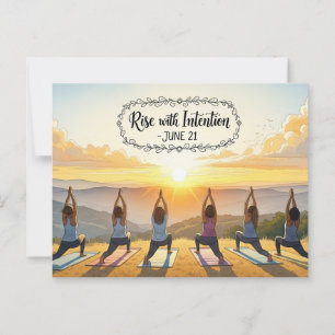 Carte Postale Journée internationale du yoga