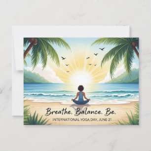 Carte Postale Journée internationale du yoga