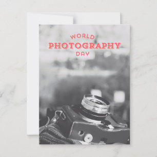 Carte Postale Journée mondiale de la photographie