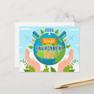 Carte Postale Journée mondiale de l'environnement 5 juin Planète