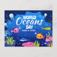 Journée Mondiale des Océans Marine Faune Année Edi