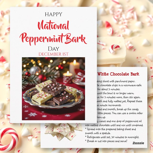 Carte Postale Journée nationale du peppermint bark | 1er déc (Créateur téléchargé)