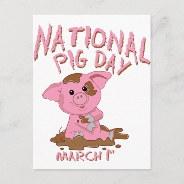 Carte Postale Journée nationale du porc (Devant)