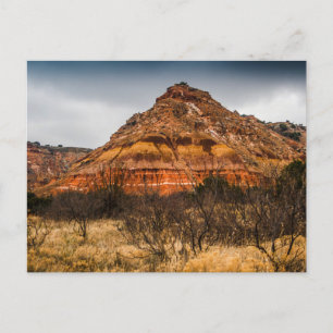 Carte Postale Journée nuageuse sur le parc d'État de Palo Duro C