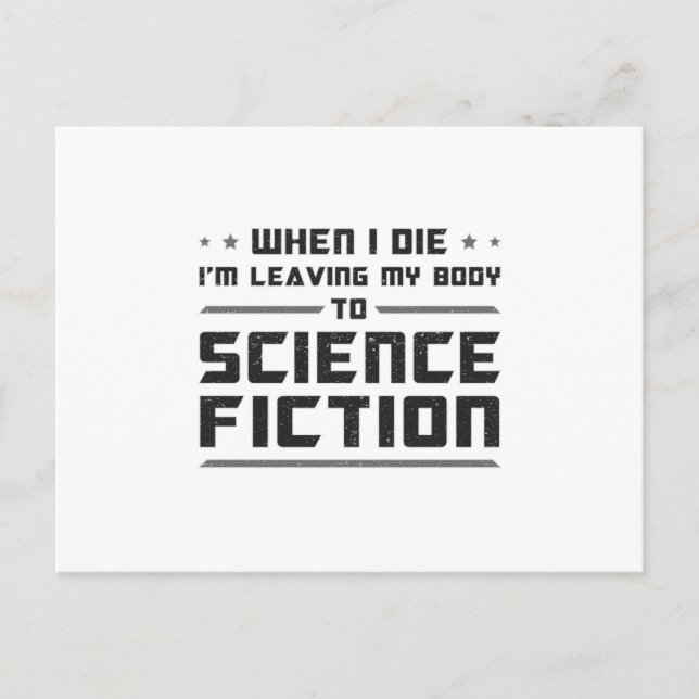 Carte Postale Journee Science Fiction Alien Idee Cadeau Science  (Devant)