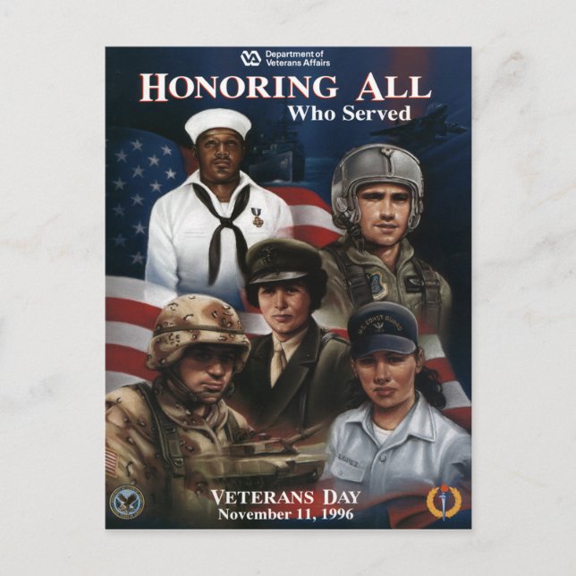 Carte Postale Journée vintage des anciens combattants, 1996 - (Devant)