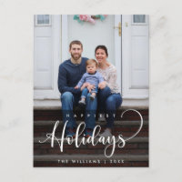 Jours fériés heureux, voeux de Noël Photo de famil