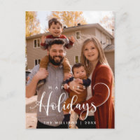 Jours fériés heureux, voeux de Noël Photo de famil