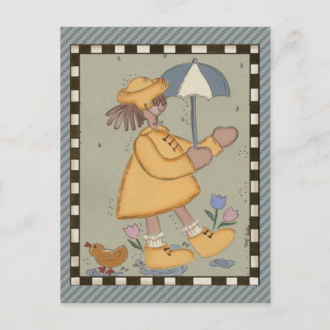 Carte Postale Jours pluvieux (Devant)