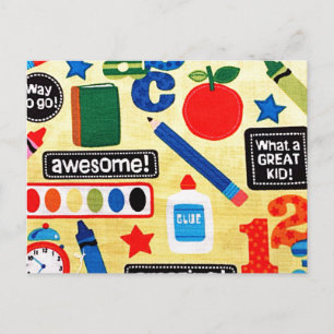 Carte Postale Jours scolaires Impression de la structure