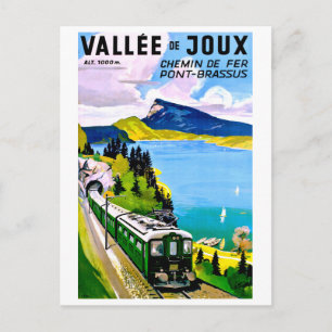Carte Postale Joux valey, le pont vient du tunnel