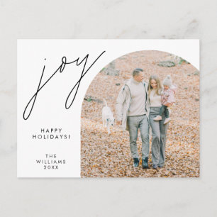 Carte Postale Joy, Joyeux Noël Famille de photos Layover