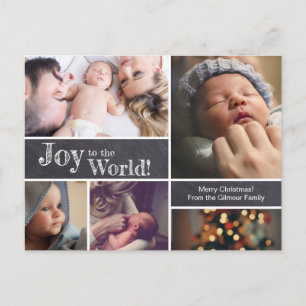 Carte Postale Joy to the World Baby's first Christmas Photo