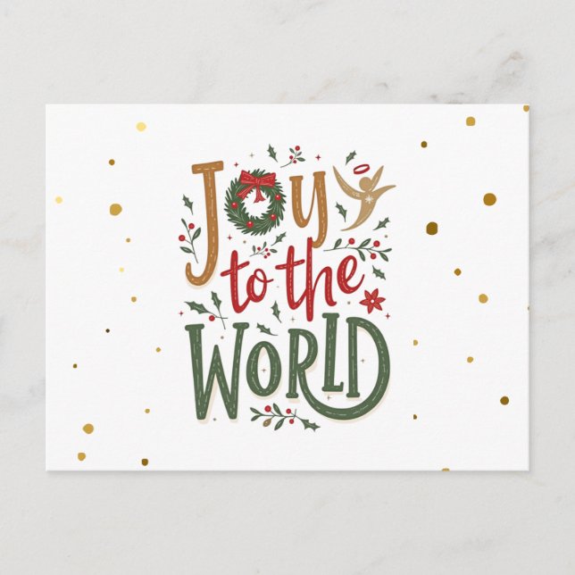 Carte Postale Joy To The World Christmas (Devant)