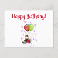 Carte postale Joyeuse Anniversaire