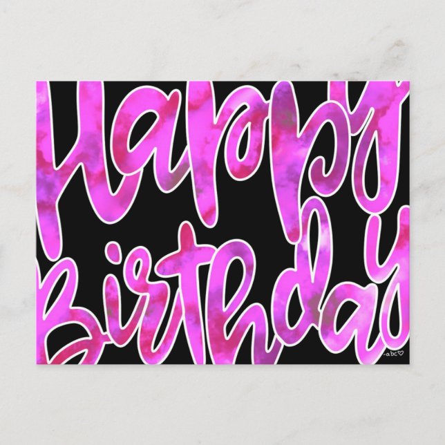 Carte postale Joyeuse Anniversaire (Devant)