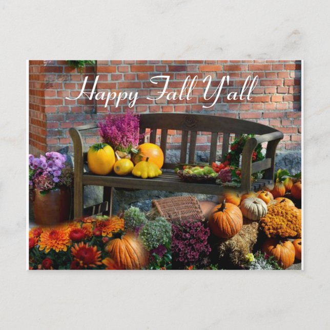 Carte Postale Joyeuse Automne à Tous Saisonnière (Devant)