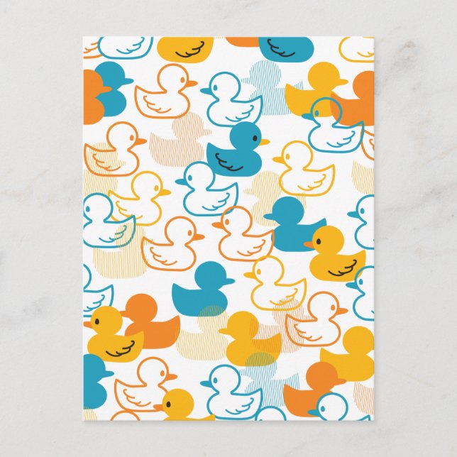 Carte Postale Joyeuse baignade une patte de canards Motif II (Devant)