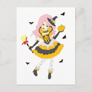 Carte Postale Joyeuse Citrouille d'Halloween