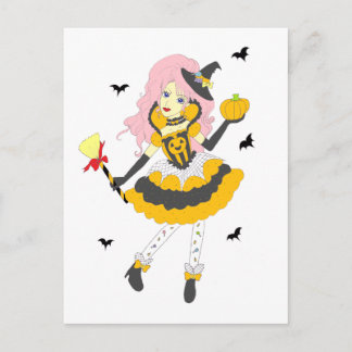 Carte Postale Joyeuse Citrouille d'Halloween