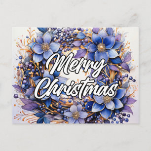 Carte Postale Joyeuse couronne de Noël   JOYEUSES FÊTES