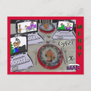 Carte postale Joyeuse Cyber X-Mas