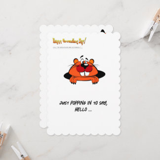 Carte postale Joyeuse de la journée de la marmotte