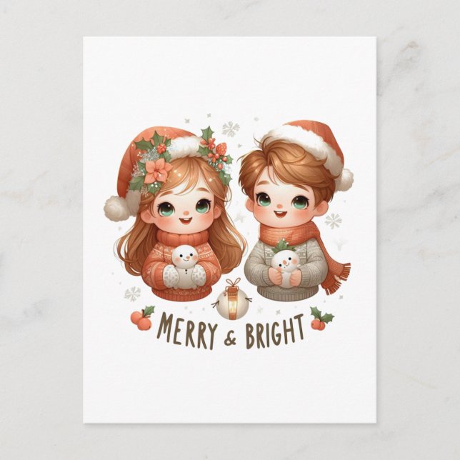 Carte postale Joyeuse et brillante (Devant)