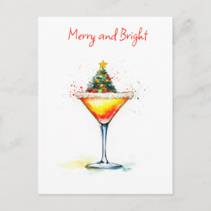 Carte postale Joyeuse et brillante, Noël