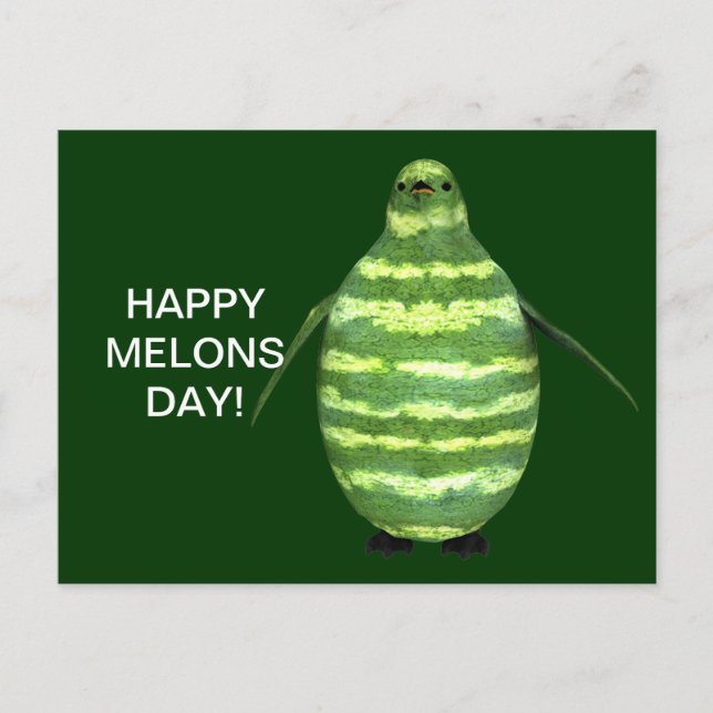 Carte Postale Joyeuse Fête des Melons ! (Devant)
