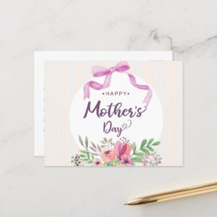 Carte Postale Joyeuse fête des Mères
