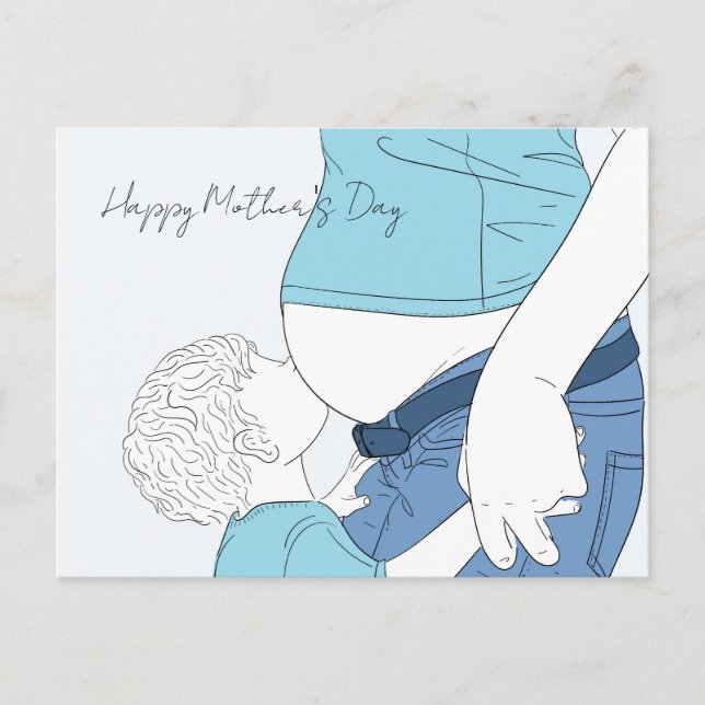 Carte Postale Joyeuse fête des Mères (Devant)