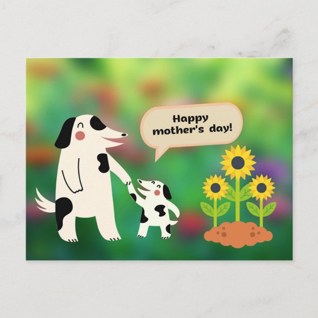 Carte Postale Joyeuse fête des Mères (Devant)
