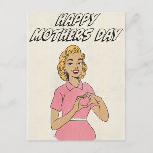 Carte Postale Joyeuse fête des mères Amour