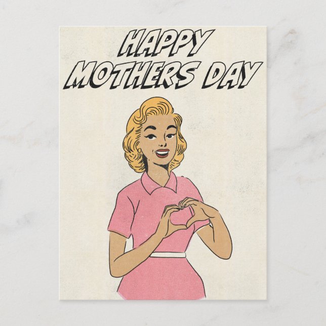 Carte Postale Joyeuse fête des mères Amour  (Devant)