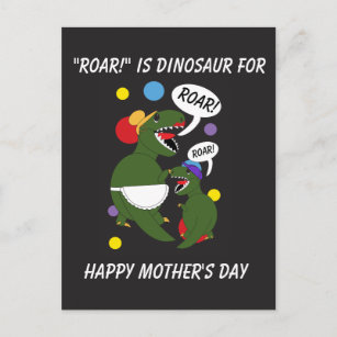 enfants Mère'S Jour Carte Maman je t'aime plus que les dinosaures Carte d'anniversaire