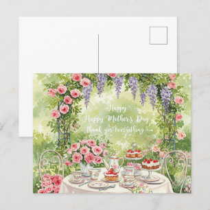 Carte Postale Joyeuse fête des Mères – Merci pour tout."