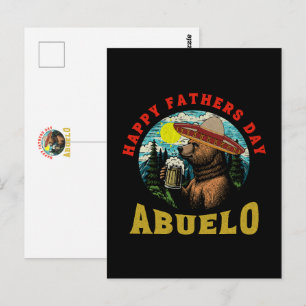 Carte Postale Joyeuse fête des pères Abuelo tasse à bière ours S